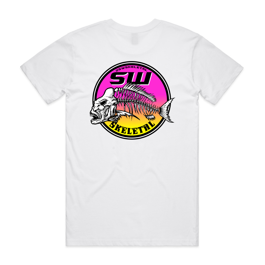 Men's White T-Shirt - Neon