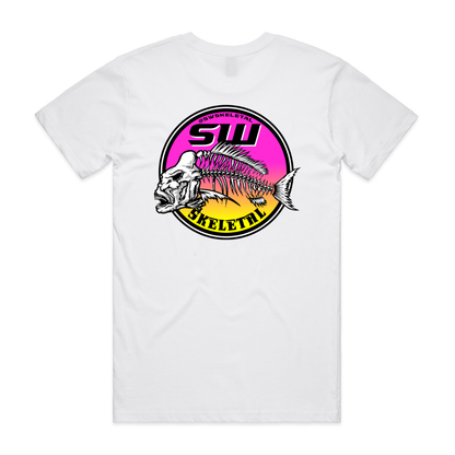 Men's White T-Shirt - Neon