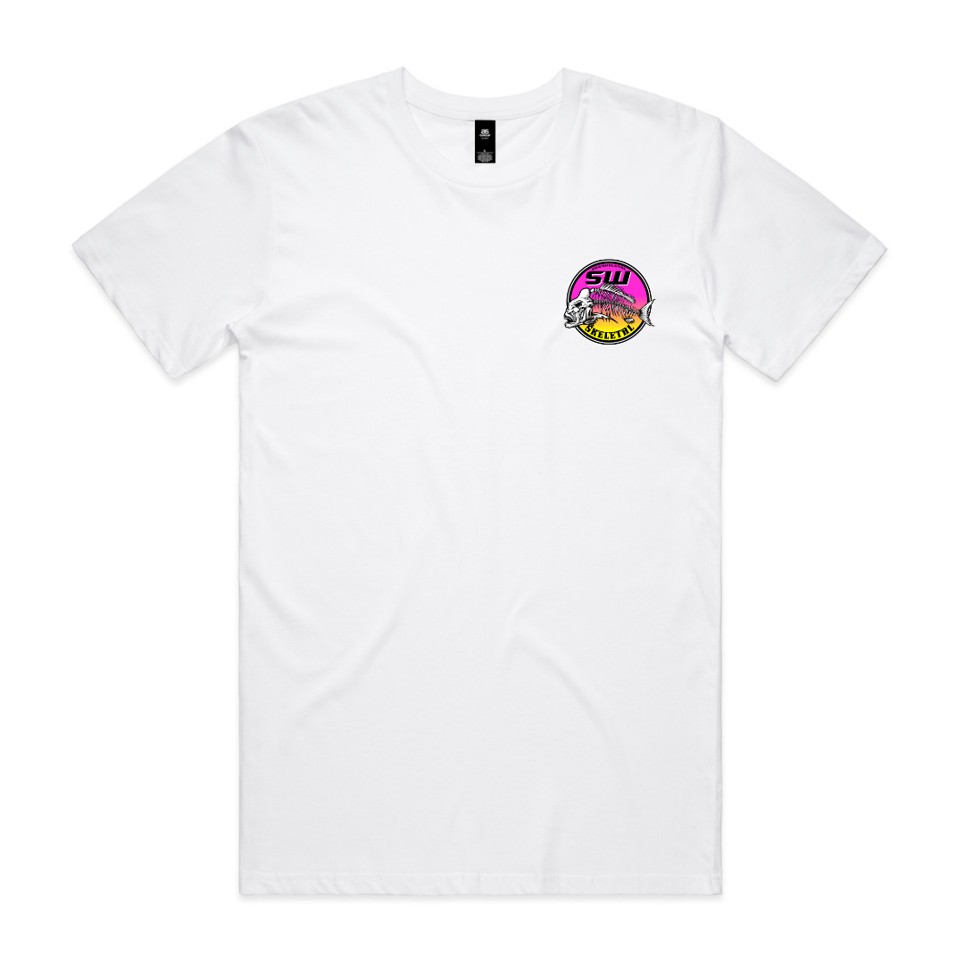 Men's White T-Shirt - Neon