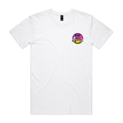 Men's White T-Shirt - Neon