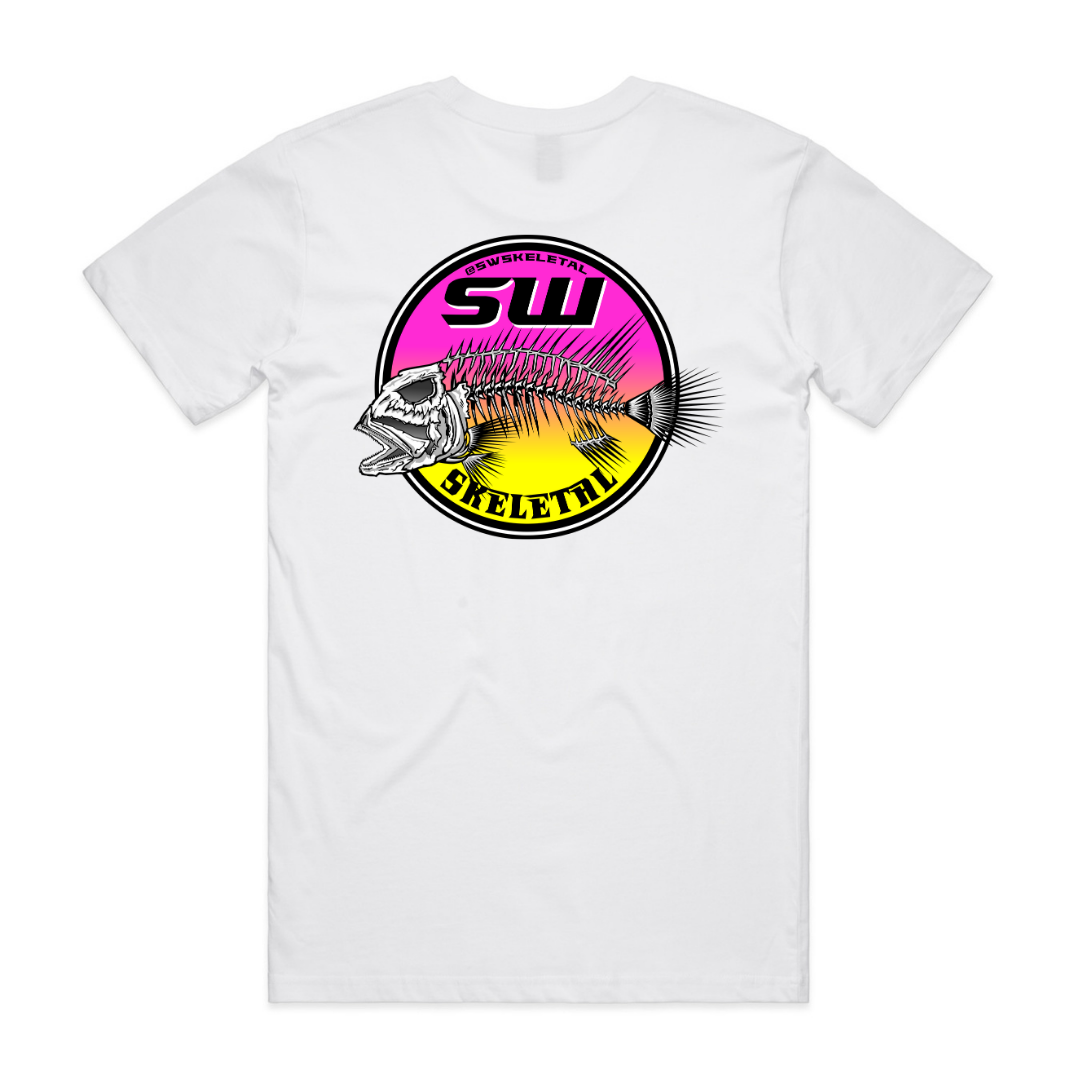 Men's White T-Shirt - Neon