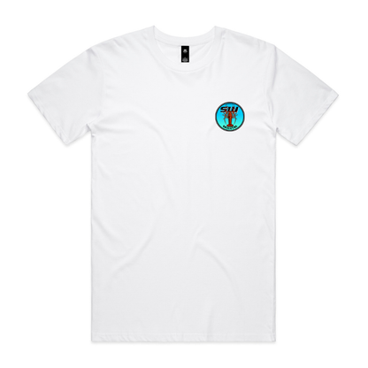 Men's White T-Shirt - Neon