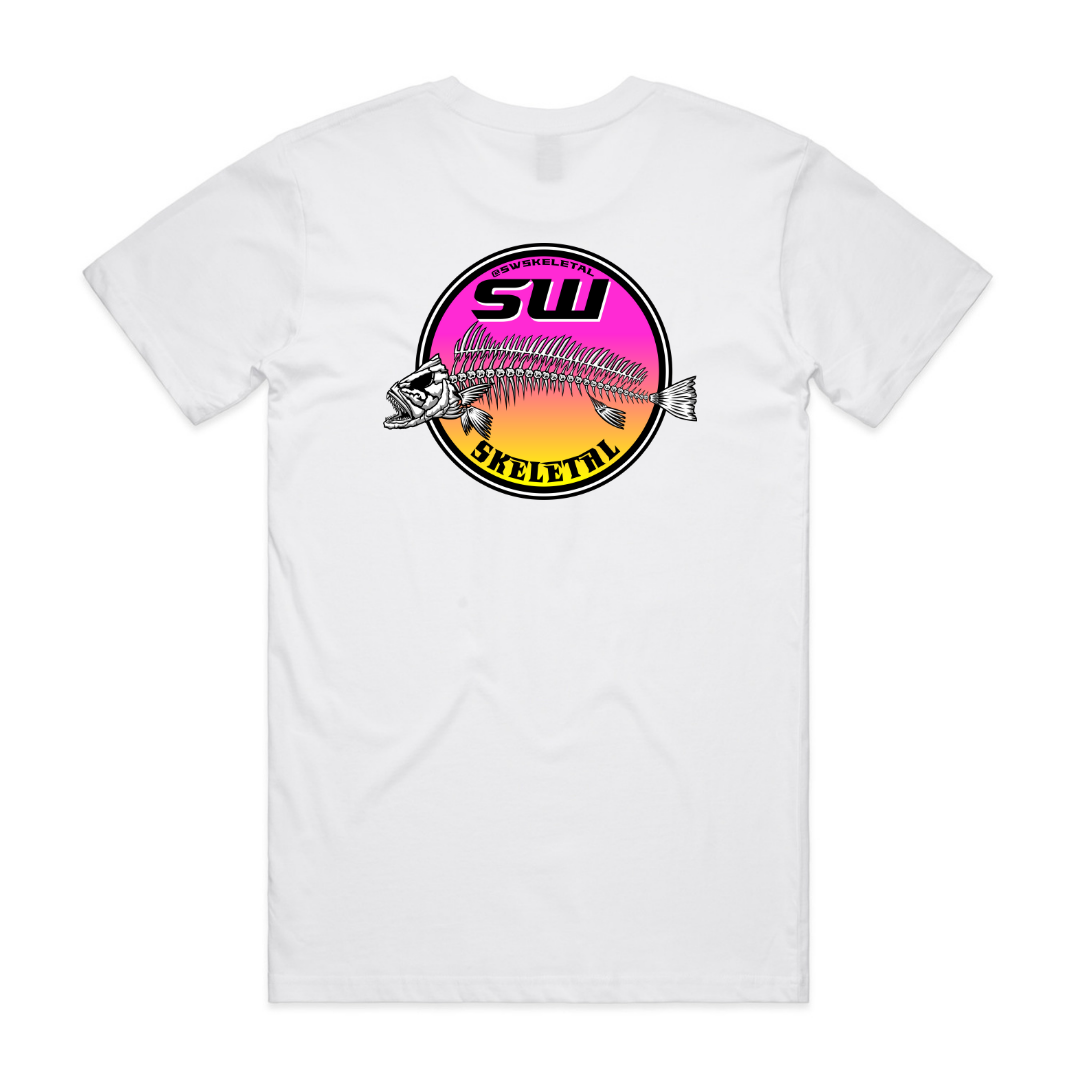 Men's White T-Shirt - Neon
