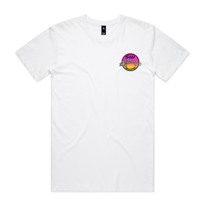 Men's White T-Shirt - Neon