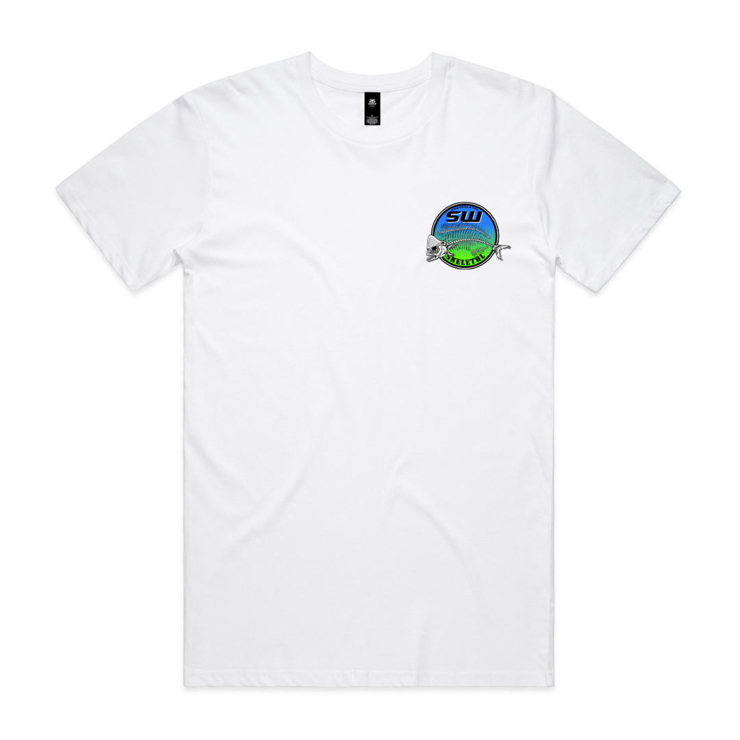 Men's White T-Shirt - Neon
