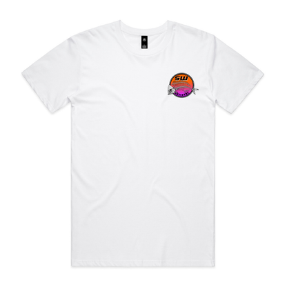 Men's White T-Shirt - Neon
