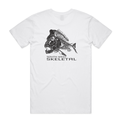 Men's White T-Shirt - Skeletal