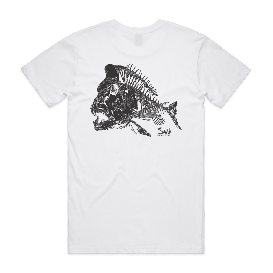 Men's White T-Shirt - Skeletal