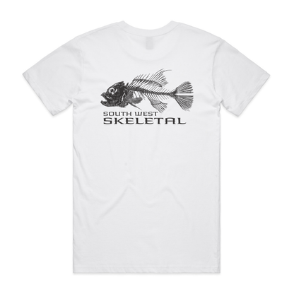 Men's White T-Shirt - Skeletal