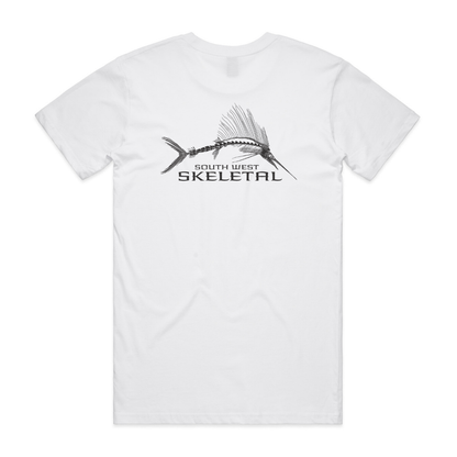 Men's White T-Shirt - Skeletal