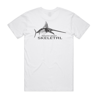 Men's White T-Shirt - Skeletal