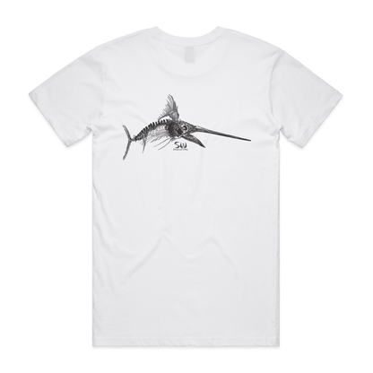 Men's White T-Shirt - Skeletal
