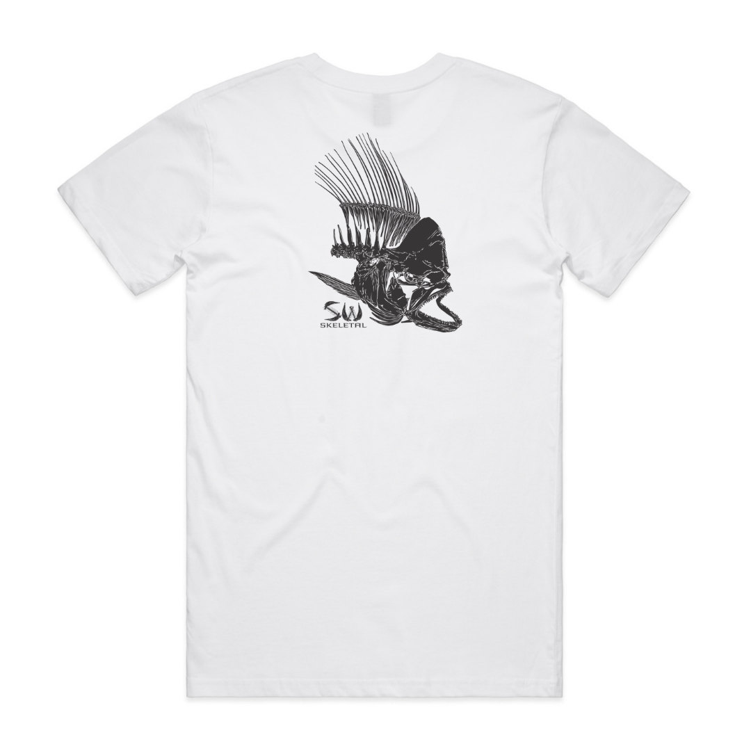 Men's White T-Shirt - Skeletal