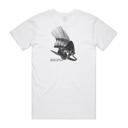 Men's White T-Shirt - Skeletal