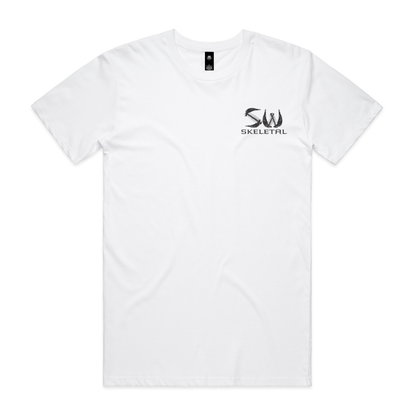 Men's White T-Shirt - Skeletal