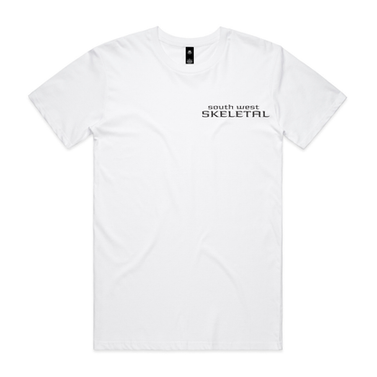 Men's White T-Shirt - Skeletal