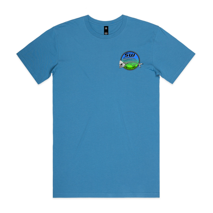 Men's Hydro Blue Tee - Neon