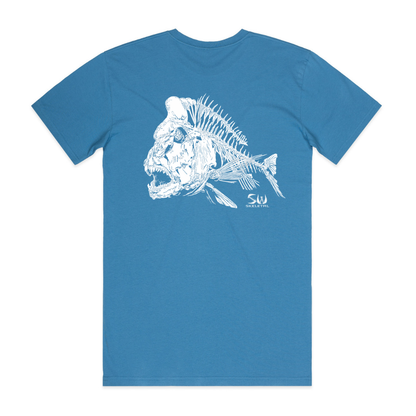 Men's Hydro Blue Tee - Skeletal