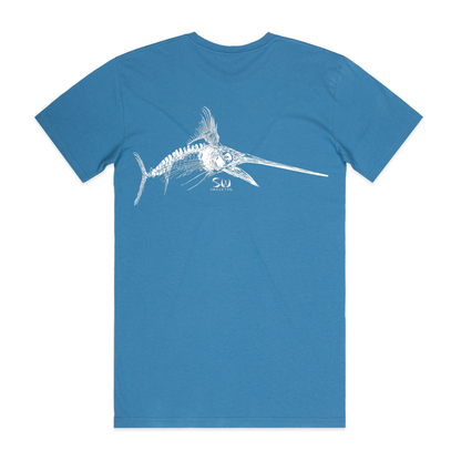 Men's Hydro Blue Tee - Skeletal