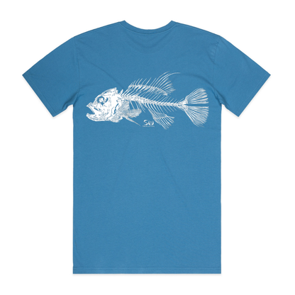 Men's Hydro Blue Tee - Skeletal