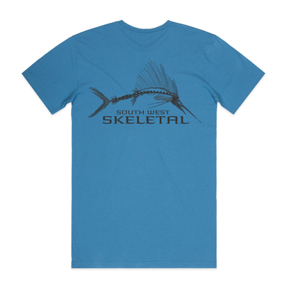 Men's Hydro Blue Tee - Skeletal