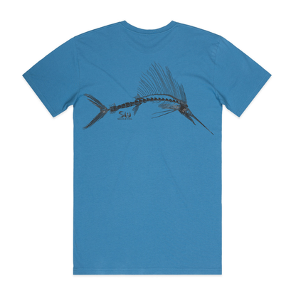 Men's Hydro Blue Tee - Skeletal