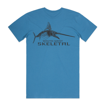 Men's Hydro Blue Tee - Skeletal