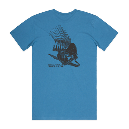 Men's Hydro Blue Tee - Skeletal