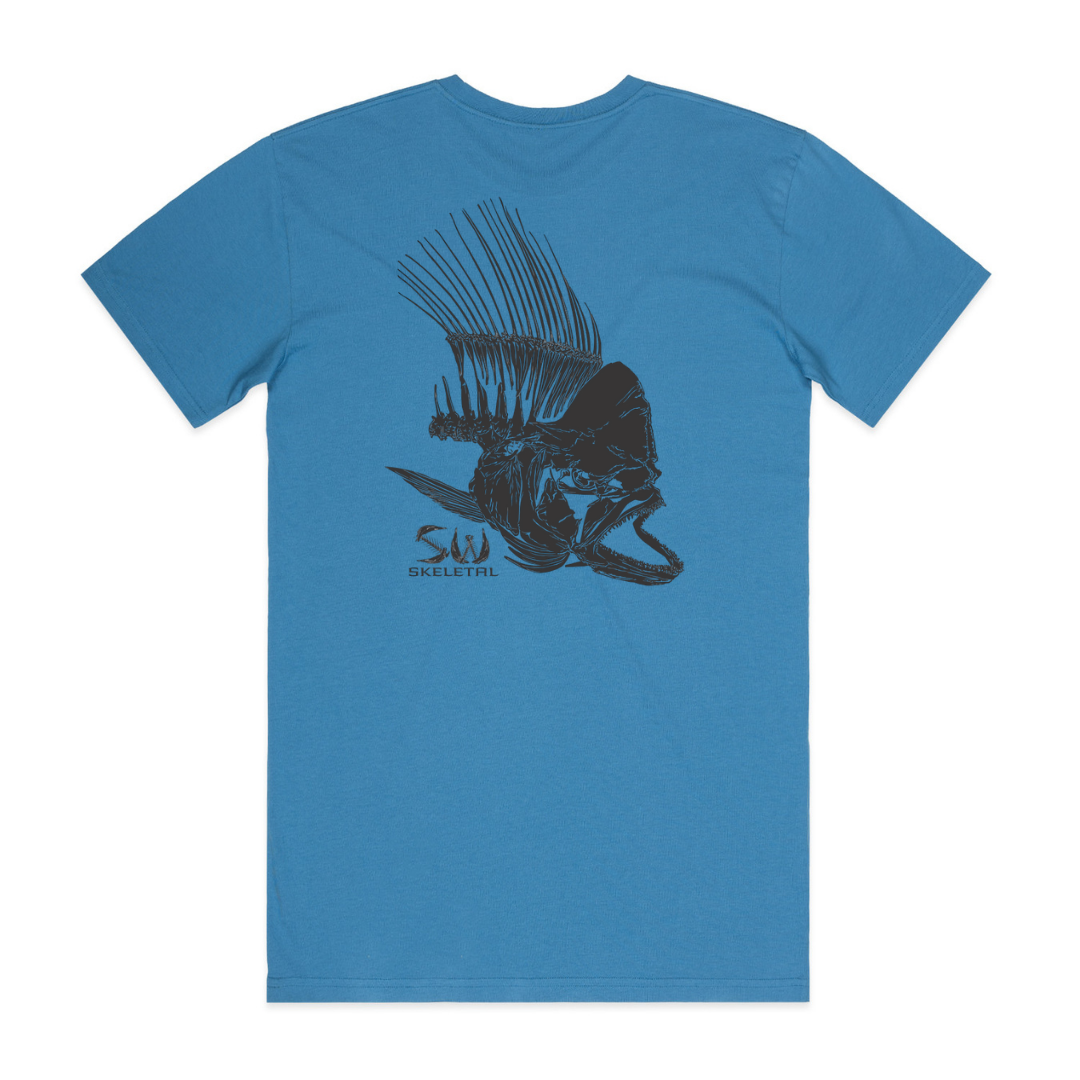 Men's Hydro Blue Tee - Skeletal