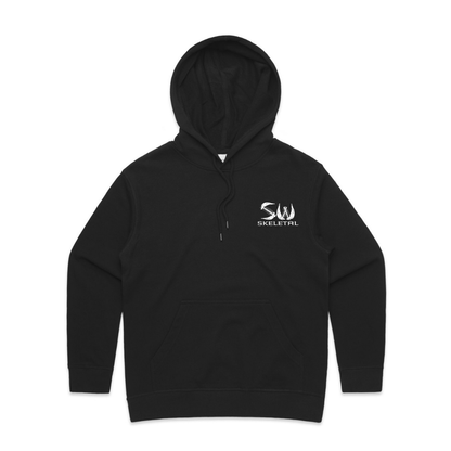 Women's Black Hoodie - Skeletal