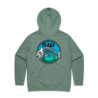 Women's Sage Green Hoodie - Neon