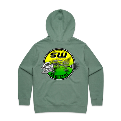Women's Sage Green Hoodie - Neon
