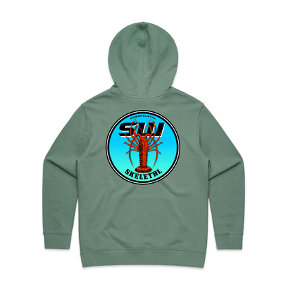 Women's Sage Green Hoodie - Neon