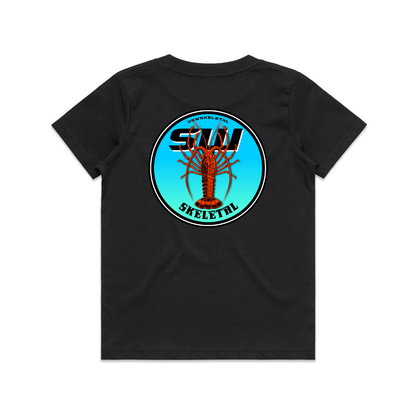 Youth Black T-Shirt - Round Logo Design