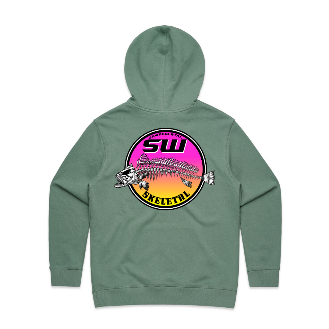 Women's Sage Green Hoodie - Neon