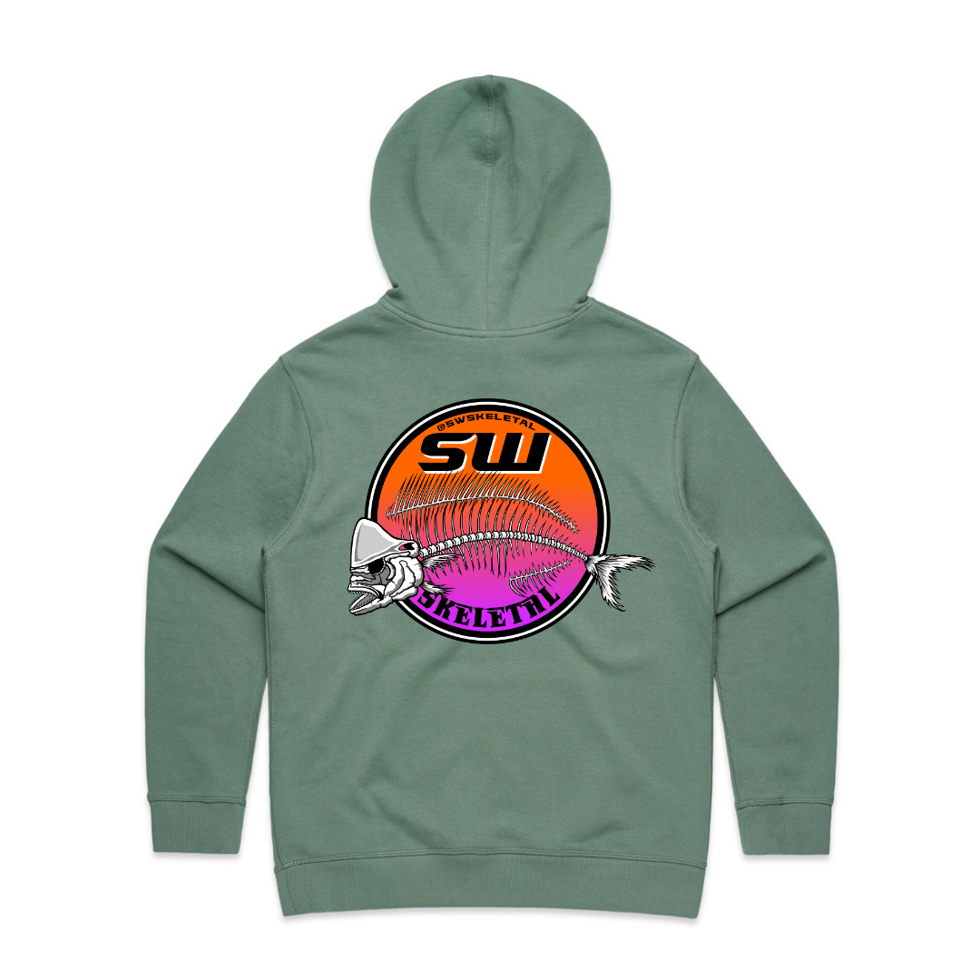 Women's Sage Green Hoodie - Neon