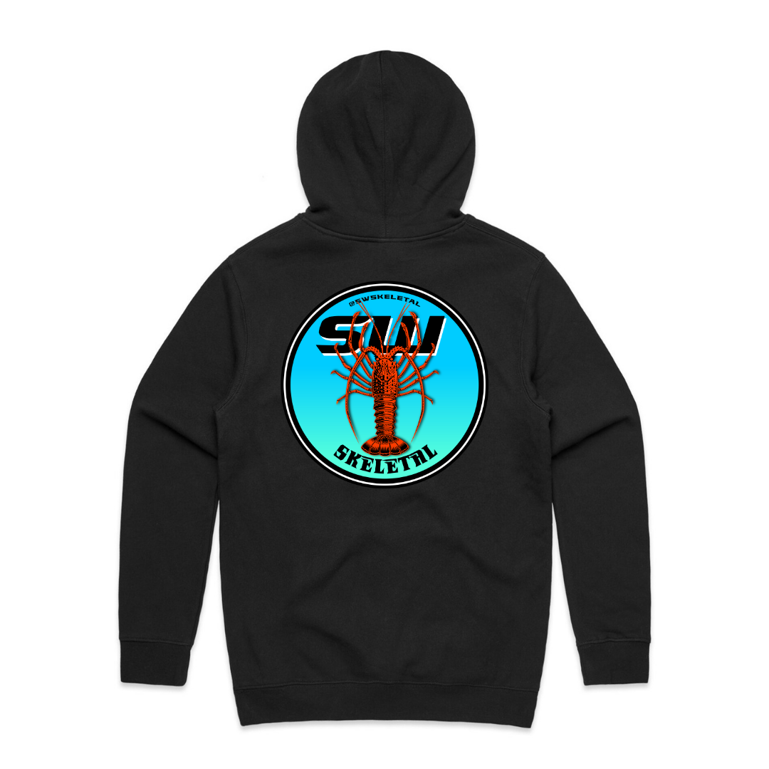 Men's Black Hoodie - Neon