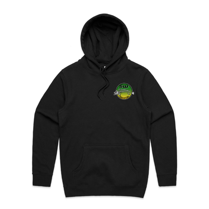 Men's Black Hoodie - Neon