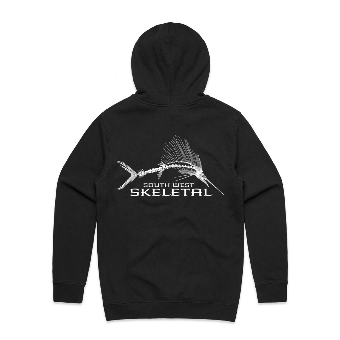 Men's Black Hoodie - Skeletal
