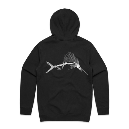 Men's Black Hoodie - Skeletal