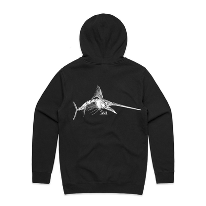Men's Black Hoodie - Skeletal