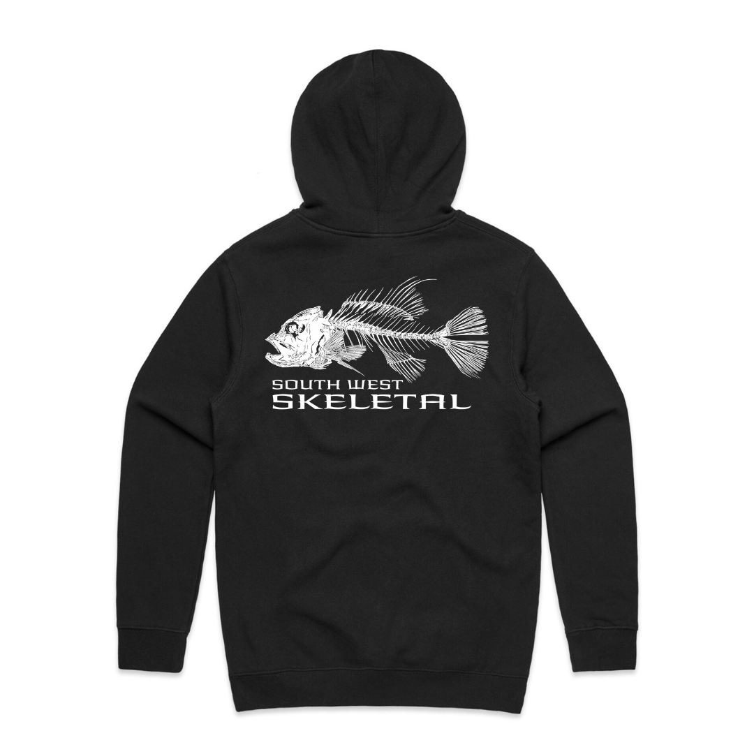 Men's Black Hoodie - Skeletal