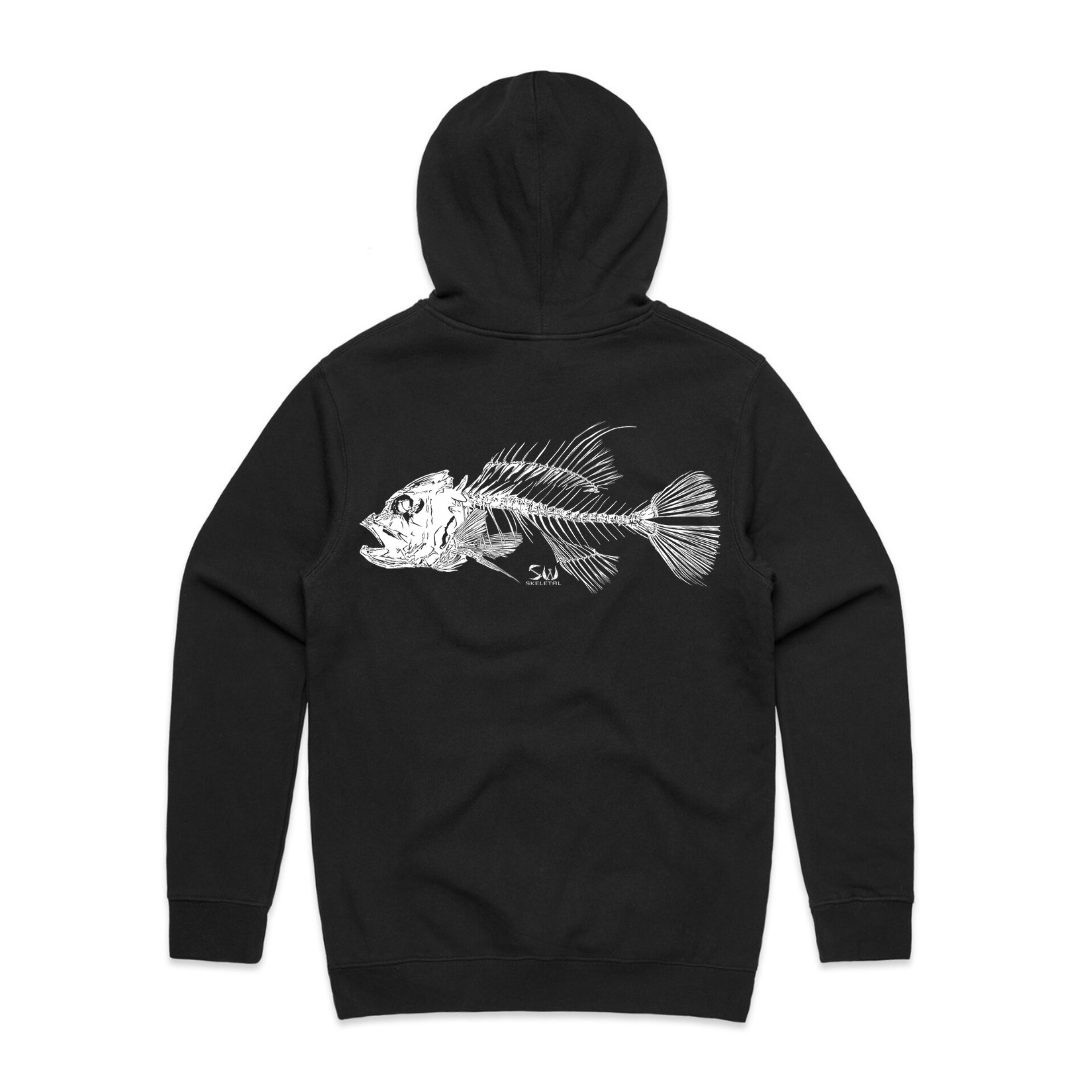 Men's Black Hoodie - Skeletal