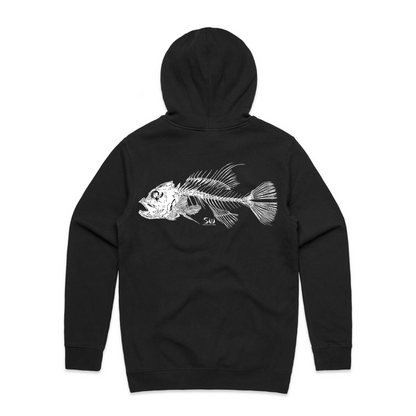 Men's Black Hoodie - Skeletal