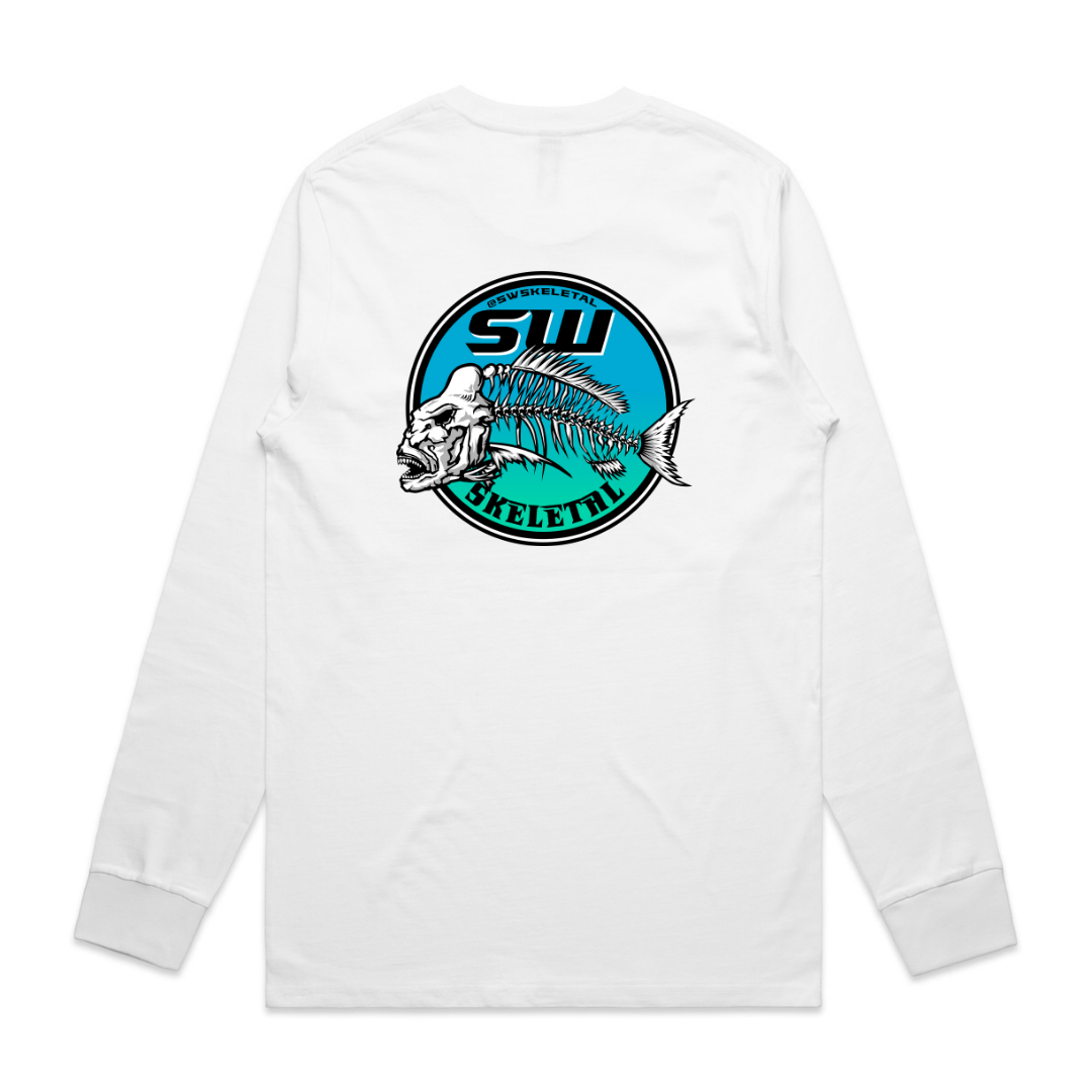Men's White Long Sleeve - Neon