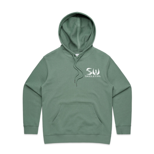 Women's Sage Green Hoodie - Skeletal