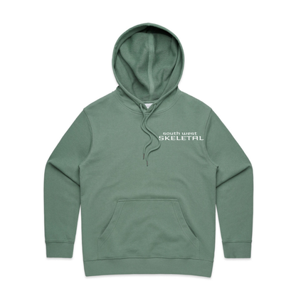 Women's Sage Green Hoodie - Skeletal