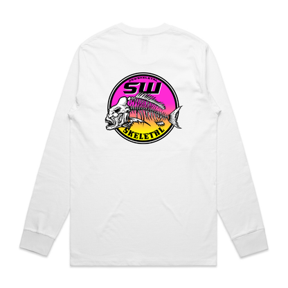 Men's White Long Sleeve - Neon