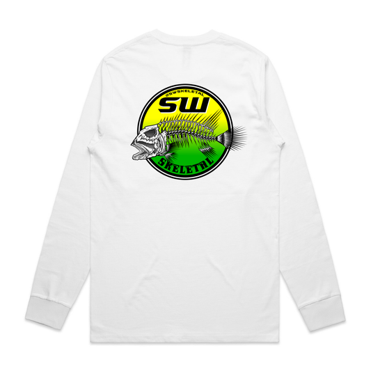 Men's White Long Sleeve - Neon