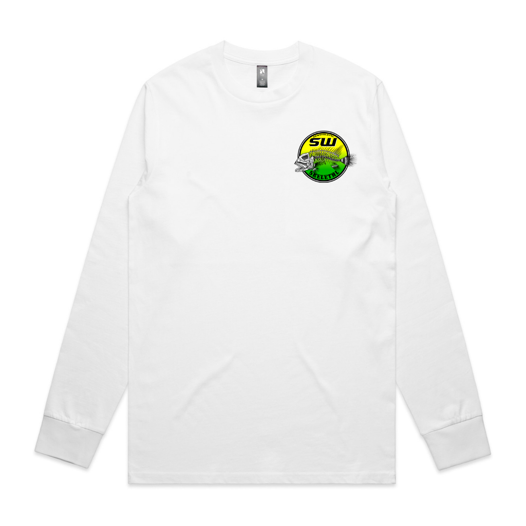 Men's White Long Sleeve - Neon